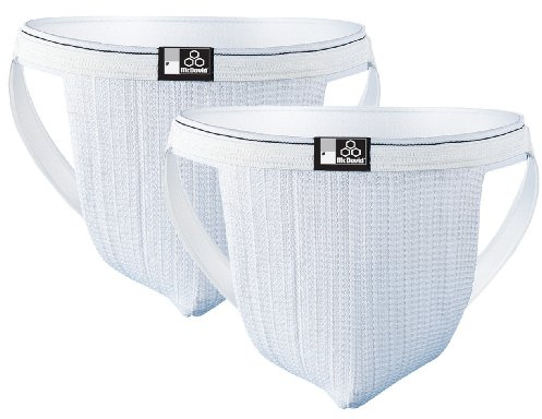 McDavid Two Pack Swim Supporter, White, Medium