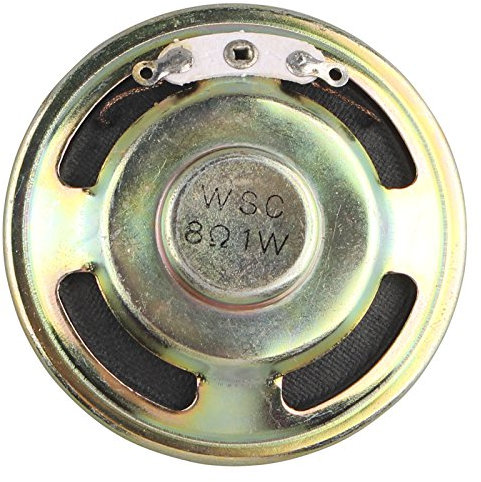 HALJIA 1 Watt 8 Ohm 50mm Dia Magnetic Type Round Metal Shell Speaker Horn 50mm Dia
