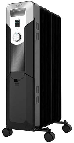 Cecotec Radiatore ad olio Ready Warm 5620 Space. 7 Moduli, 1500 W, 3 livelli di potenza, Sistema EasyGo, Tecnologia Warm Space, Doppio sistema di sicurezza