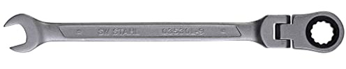 SW-Stål 03530L-9 Ledspärrnyckel 9 mm - Ringspärrnyckel med 72 Tänder