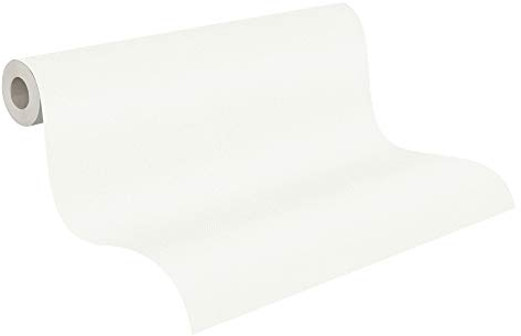 A.S. Création Vliestapete New Elegance Deutschland tapeziert Unitapete einfarbig 10,05 m x 0,53 m weiß 375558 37555-8