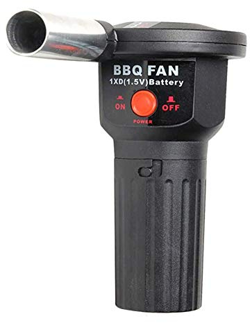 Dulau 1 Pièce Ventilateur de Barbecue, Souffleur à Barbecue, Petit Portable Ventilateur de Barbecue Electrique Soufflet, pour Les Barbecues et Les Pique-niques en Plein Air