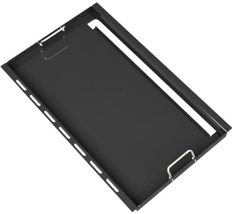 Full Size Griddle Insert for Weber Genesis II 400 Series Gas Grills, 6789 Flat Top Grill Griddle with Handles for Weber GS4 Genesis II E410 Genesis II LX 440 Series Gas Grill, Carbon steel, Black