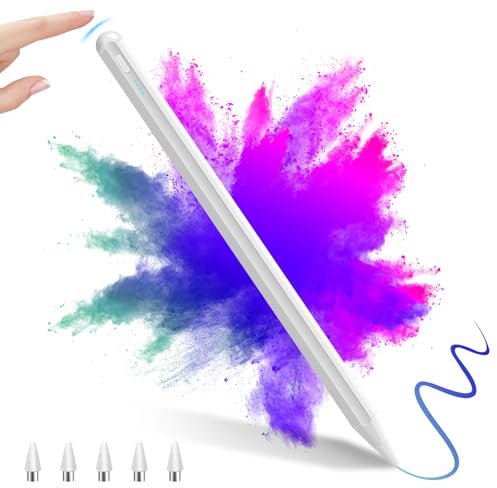 Lápiz Stylus Universal para Tabletas Android/iOS - Alta Precisión y Sensibilidad,Compatible con iPad Pro/Air/Mini, Samsung Galaxy Tab, Huawei, Lenovo, Xiaomi, Redmi, Vivo (Blanco)