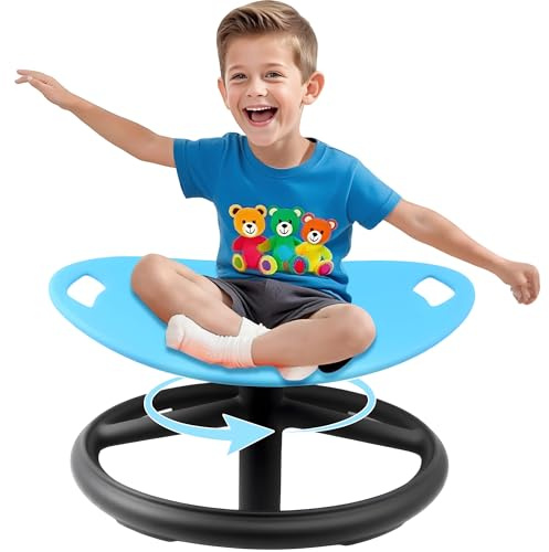 LGMCF Chaise pivotante sensorielle pour enfants, avec poignée de sécurité, jouets sensoriels pour enfants atteints d'autisme et de TDAH, pour la coordination corporelle et l'équilibre