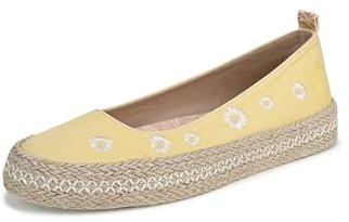Blowfish Malibu Women's Benita Ballet Flat Butter Yellow Canvas 10 M