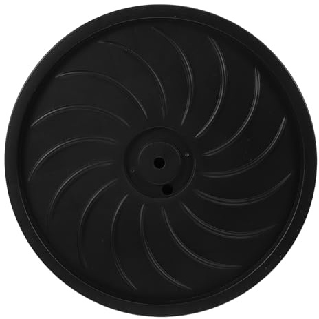 SEWOART Base a Rullo per Piante da 10 Pollici con Ruote Girevoli 360°, Vassoio Portavasi in Plastica Nera con Foro di Drenaggio Rimovibile, Supporto per Spostamento Facile di Fioriere
