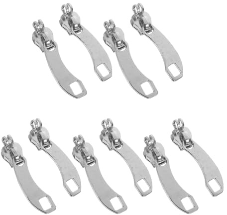 NUOBESTY Kit 10 Tirettes Fermeture Éclair Nylon Léger Trou de Sécurité pour Paquet à Dos et Paquet à Main de Différentes Tailles