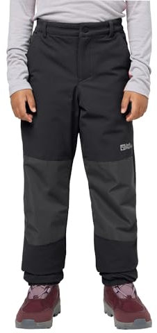 Jack Wolfskin Unisex Kinder Rascal Winter Pants K Wanderhose, Schwarz, 176 EU