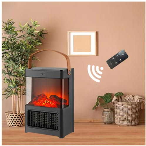 MELLYD Poêle à Gaz Effet Flamme - Chauffage Rapide en Trois Secondes - Trois Niveaux de Réglage - Cheminee Decorative - Télécommande - Ecran Tactile - Cheminée Portable Indoor & Outdoor