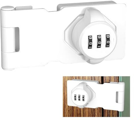 Hausschrank-Zahlenschloss, Diebstahlsicherung, Schrankschloss, Zinklegierung, Kombinationsschloss mit Schrauben, einfache DIY-Installation, geeignet für Schubladen, Schrank