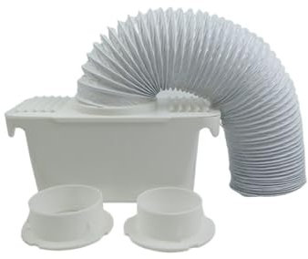 Kit de condenseur universel for sèche-linge, tuyau d'aération, kit de ventilation, boîte avec conduit d'échappement flexible en PVC de 1'