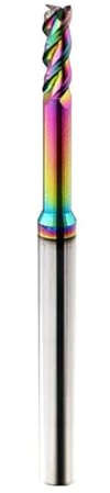 Fresa A Candela In Metallo Duro HRC60 A 3 Taglienti, Fresa A Candela Lunga In Tungsteno Per Router CNC, 1 Mm, 1,5 Mm, 3 Mm, Sette Colori Per Alluminio DLC.(D1.5-L15.0-H04)