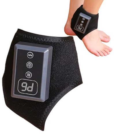 Coussin chauffant pour les pieds | 5 réglages de température pour la cheville, masseur électrique pour les pieds | pour chambre à coucher, nuit, voyage, post-exercice, maison, bureau, pieds, mollet