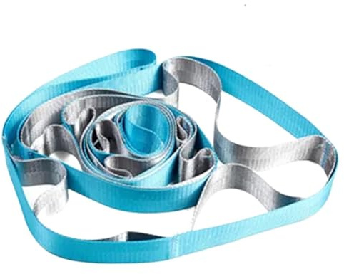 cinghia yoga Cintura da yoga, cintura elastica a 12 sezioni, adatta for pilates, danza, ginnastica, stretching, fitness(Color5)