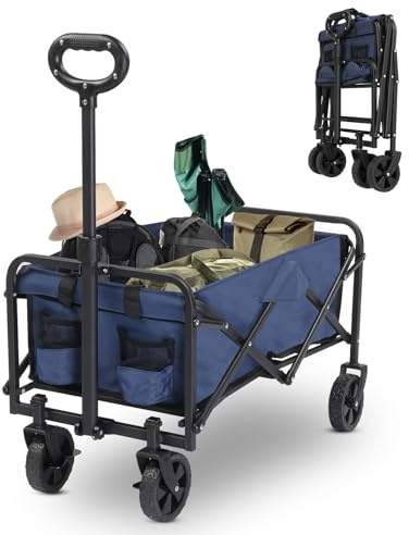 Outopee 60L Lightweight Festival Trolley, 100kg Collapsible Camping Wagon