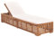 vidaXL Teak Massiv Sonnenliege mit Creme Kissen Gartenliege Relaxliege Liege Gartenmöbel Saunaliege Liegestuhl Holzliege Strandliege