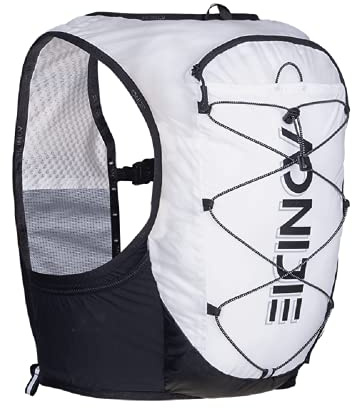 AONIJIE Mochila de hidratación ligera de 10 l, mochila de viaje, chaleco de hidratación para burbuja de agua, senderismo, correr, maratón, ciclismo, blanco/negro, Negro , large/extra-large