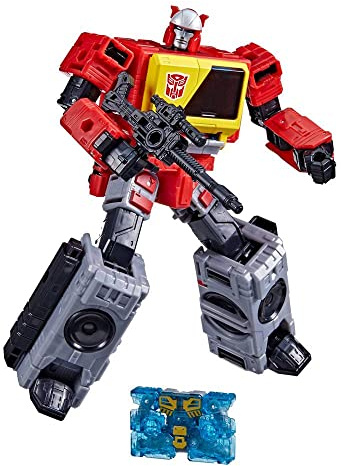 Transformers Toys Generations War for Cybertron : Kingdom Voyager WFC-K44 Autobot Blaster & Eject – 8 et Plus, 18 cm F5680 Multicolore