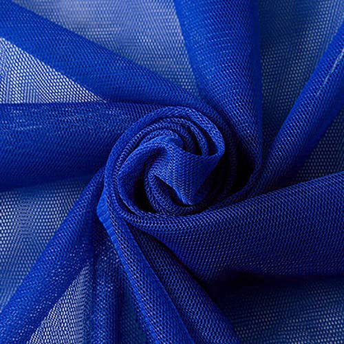 160cm x 5m Tüll Stoff Tüllband Tüll Dekostoff für Hochzeit Geburtstag Weihnachten Fest Kommunion Party Deko,Nähen von Brautschleiern Hochzeitskleid Tischläufer Tutu Röcken Geschenk-Schleife,Dunkelblau