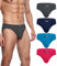 wirarpa Men's Modal Briefs Underwear Super Soft Microfibre Underpants No Front Slips Covered Waistband 4 Pack Large
