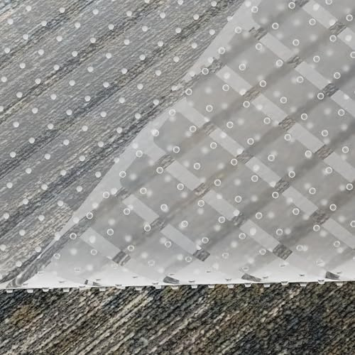 Ottomanson Hallway Rug Protector 26 x 10' – Non Slip Waterproof Clear Vinyl Runner Rug & Carpet Protector with Gripper Backing for Entryways & High Traffic Areas, Easy to Clean