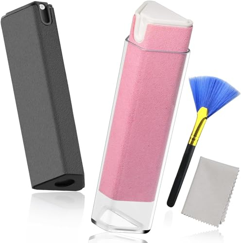 Bildschirmreiniger Spray 2pcs 18ml Screen Cleaner Spray - Auto Display Reiniger Für LED, TFT, Plasma u.v.m.(Grau + Rosa)