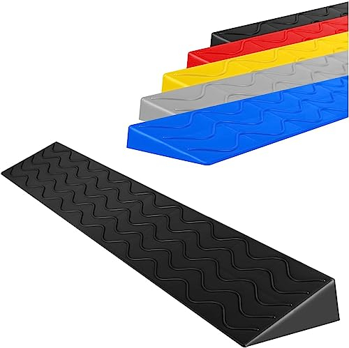 Rubber Driveway Curb Ramps, 2 to 6.5 cm High Heavy Duty Threshold Ramp Loading Ramps Car Slop Ramps Heavy Duty Portable Drive Ramps for Driveway Vehicles SUV Truck Forklifts (Color : Svart, Size : 1