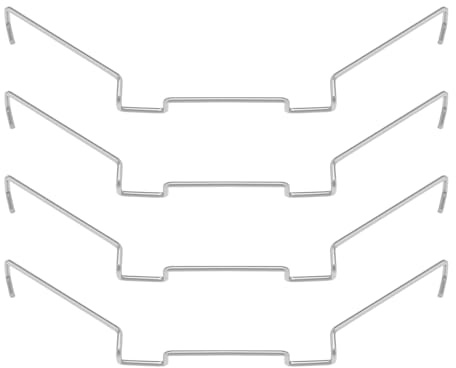 Create idea 4st 9 cm CPU Kylfläkt Fläkttråd Spänne i rostfritt stål Dator CPU Kylfläkt Clips Övre kroktyp Fästklämma för hålaxelfläktar Kompatibel med Jonsbo CR1400 CR1200