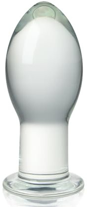 Roluck Plug Anale in Vetro, Plug Anali in Cristallo, Dildo Anale in Vetro, Massaggio Prostatico, Stimolatore del Punto G, Giocattolo Sessuale per Masturbazione Anale per Donne, Uomini e Coppie (S)