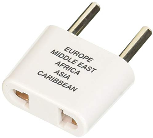 Conair Travel Plug Adapter, Universal Plug Adapters for Worldwide Travel by Travel Smart (Southern Europe, Middle East, Parts of Africa, Asia, & Caribbean)