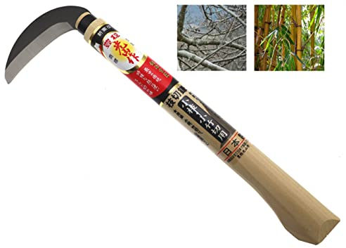 Faucille Manuel Japonaise Acier Yasuki Taille du Bois Brindille Bambou Outil Jardin Jardinage Fabriqué au Japon
