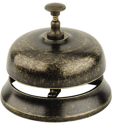 Timbre de latón bruñido recepción Hotel