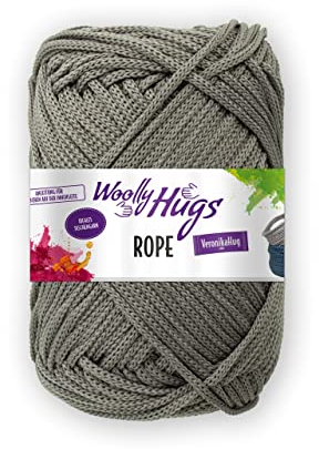 WollyHugs Rope Taschengarn-Fb.95 Dunkelgrau-1x200g