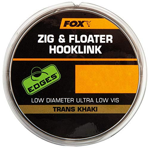 Fox Zig & Floater Hooklink 100metres spool 15lb 0.30mm Trans Khaki c/o Reelfishing