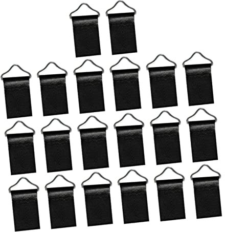 Veemoon 20pcs Trampoline Triangle Ring Bungee Bed Strap Gymnastics Trampoline Tie down Kit Jumping Bed