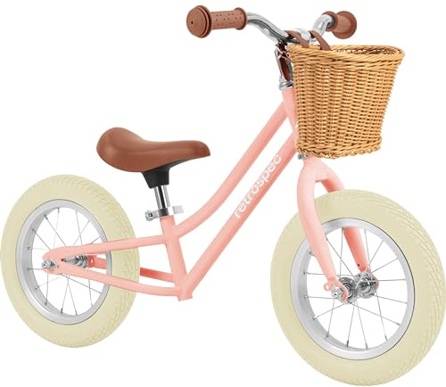 Retrospec Baby Beaumont Kids' Balance Bike for Toddlers, No Pedals, Cushioning Air Filled Tires for Boys and Girls Ages 18 Months - 3 Years, with Adjustable Seat Height