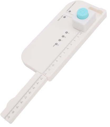 Garosa Tabla Perforadora de Pestañas, Cortador Perforador de Etiquetas Multifuncional, 4 Tamaños, 30 Mm, 40 Mm, 50 Mm, 60 Mm, para álbumes de Recortes, Tarjetas de Diario,