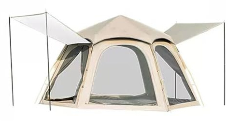 Alomejor Tienda de Campaña Ligera de Apertura Rápida para Protección Solar y Sombrilla, Tienda de Campaña Plegable a Prueba de Lluvia, Completamente Automática para Aventuras Al Aire, de (L)