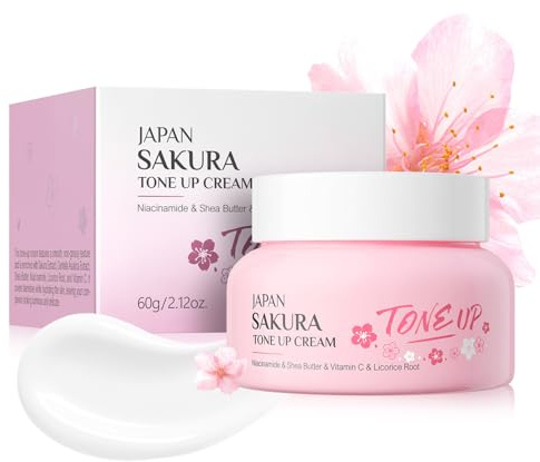 Sakura Essence - Crema facial hidratante, crema antiarrugas con hidratación intensa, crema de día y noche para el cuidado facial, crema hidratante facial para mujeres y hombres, blanquear el tono de