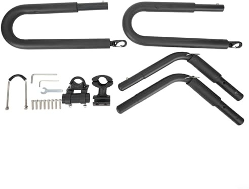 BEAZOOM Lega di alluminio per bicicletta Surfboard Rack con schiuma spessa, per carichi pesanti per bici da surf supporto staffa di montaggio, per carico massimo 40 kg Longboard trasporto
