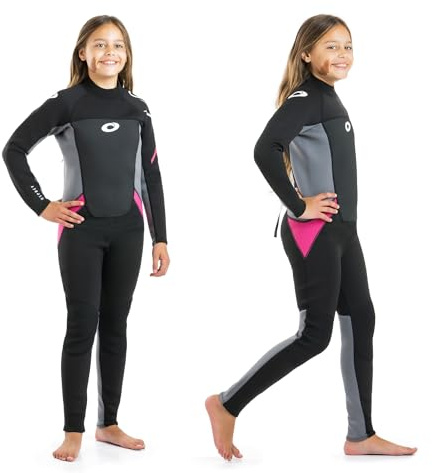 Osprey Origin Kids 3/2mm Full Length Summer Wetsuit, Surf, Kayak and Bodyboard, Multiple Sizes and Colours