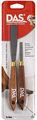 DAS DAS-F346000 Accessories Spatole Acciaio per modellaggio, Multicolore, Medie, 346000