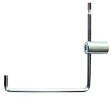 Original Roto Verstellwerkzeug Sechskant 4 mm Nuß für V Schließzapfen Silber