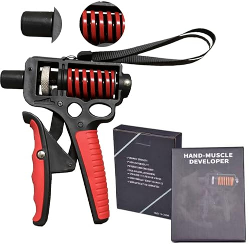 Grip Strength Trainer 11-360LBS - Ergonomic Forearm Strengthener for Fitness/Rehabilitation/Rock Climbing