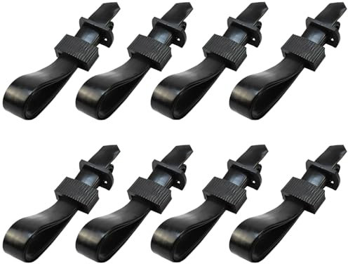 YIAJIA Lot de 8 attaches réglables en caoutchouc de 30 cm pour piquet, arbuste, arbre de jardin, sangles robustes pour redresser