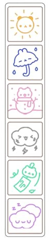 Creative 6 Pattern Stamp Scrapbooking Stamps to Enhance Stationery for Office School Students