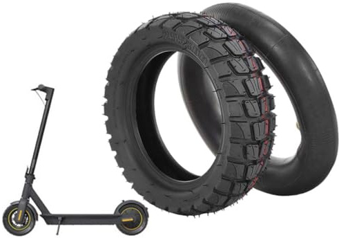 EUHMUOD 10x2.75-6.5 Off-Road Tire with Inner Tube, Electric Scooter Tire Compatible with Speedway 5/Dualtron 3/Hover-1 Alpha/Hiboy Titan PRO Electric Scooters - Explosion-Proof & Super-Grip (10 Inch)