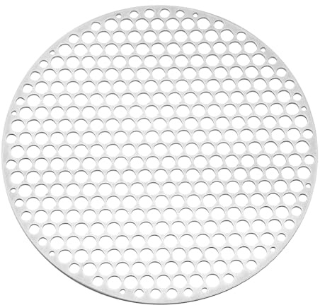 PATIKIL Rejilla De Parrilla Redonda De 26 Cm para Barbacoa Rejilla De Malla Circular De 10 Pulgadas De Acero Inoxidable Rejilla Redonda para Barbacoa para Camping Al Aire Libre Reuniones