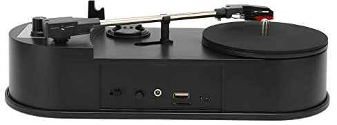 Fauitay Tocadiscos Portátil, Mini Tocadiscos a Convertidor de MP3 con USB 2,0 y Batería para Amantes de la Música